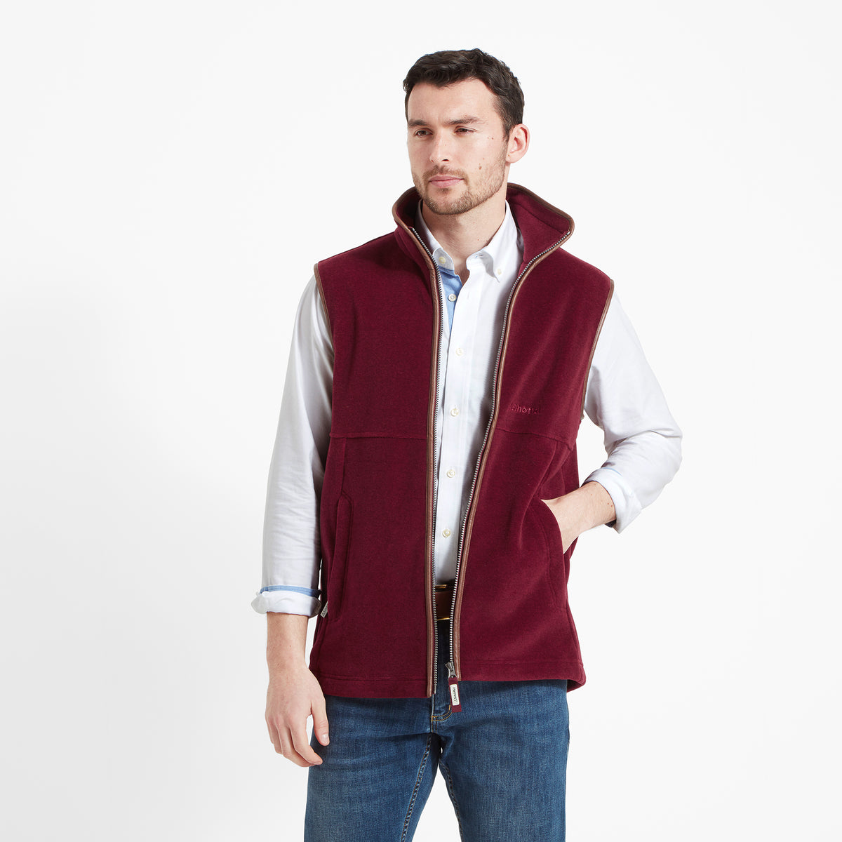 Schöffel Claret Oakham Fleece Gilet