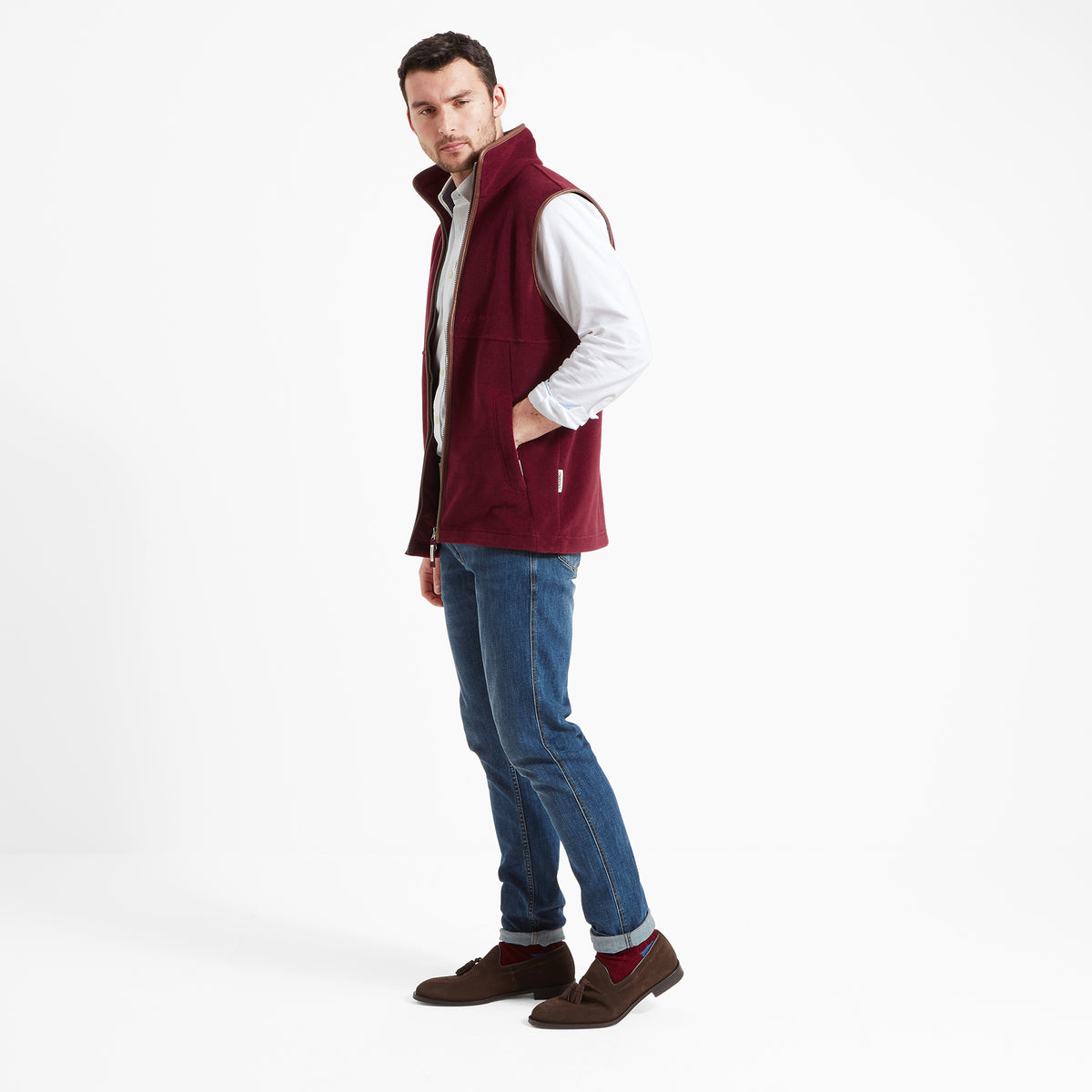 Schöffel Claret Oakham Fleece Gilet
