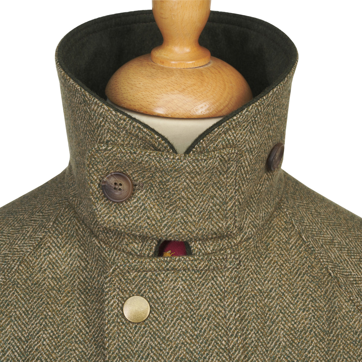 Firley Herringbone  Tweed  Field Coat