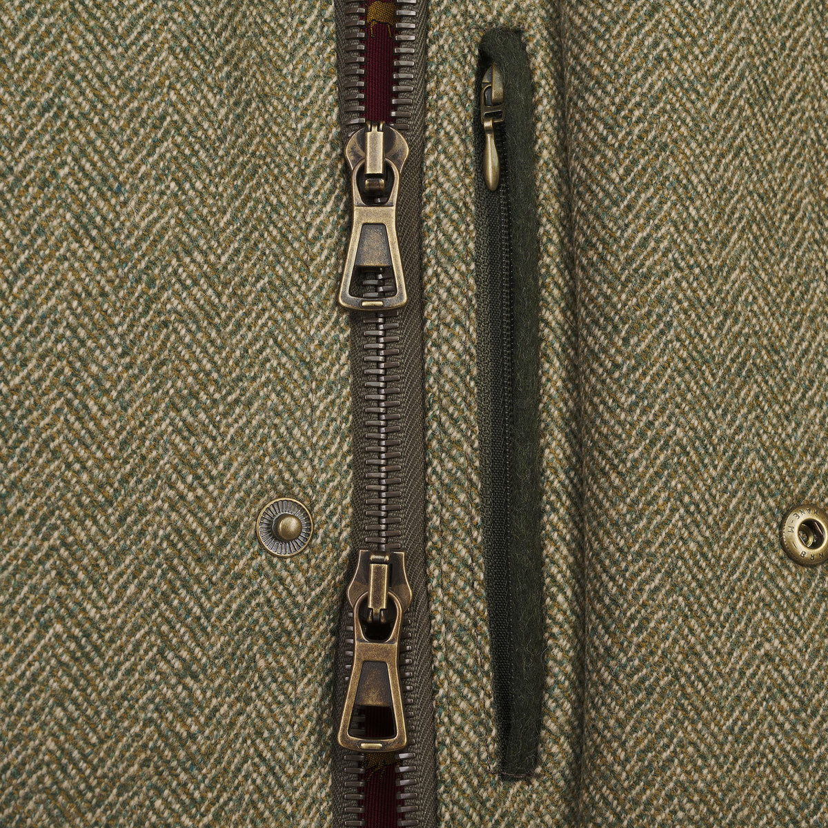 Firley Herringbone  Tweed  Field Coat