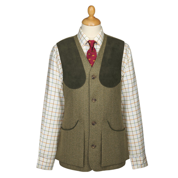 Firley Herringbone Tweed Shooting Waistcoat