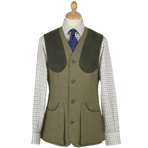 House Check Tweed Shooting Waistcoat