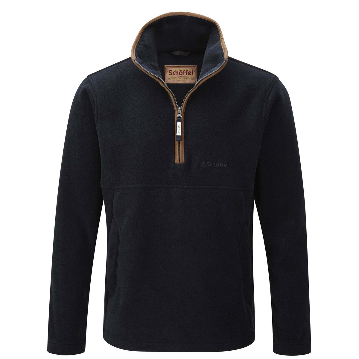 Schoffel Navy Berkeley 1/4 Zip Fleece.