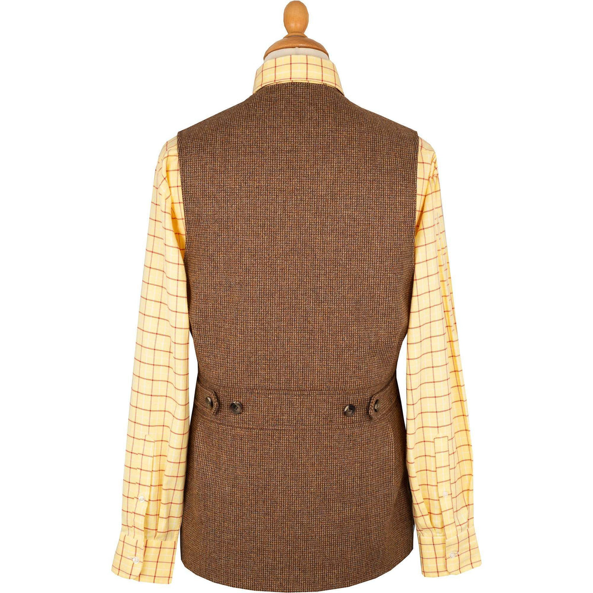 Brown Hunting Tweed Shooting Waistcoat
