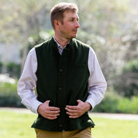 Green Exmoor Doeskin Gilet