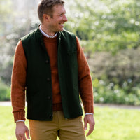 Green Exmoor Doeskin Gilet