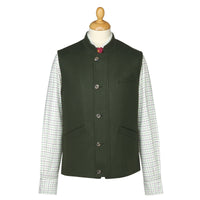 Green Red Exmoor Doeskin Gilet
