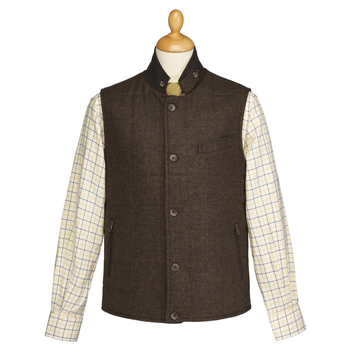 Brown Ebury Shetland Gilet