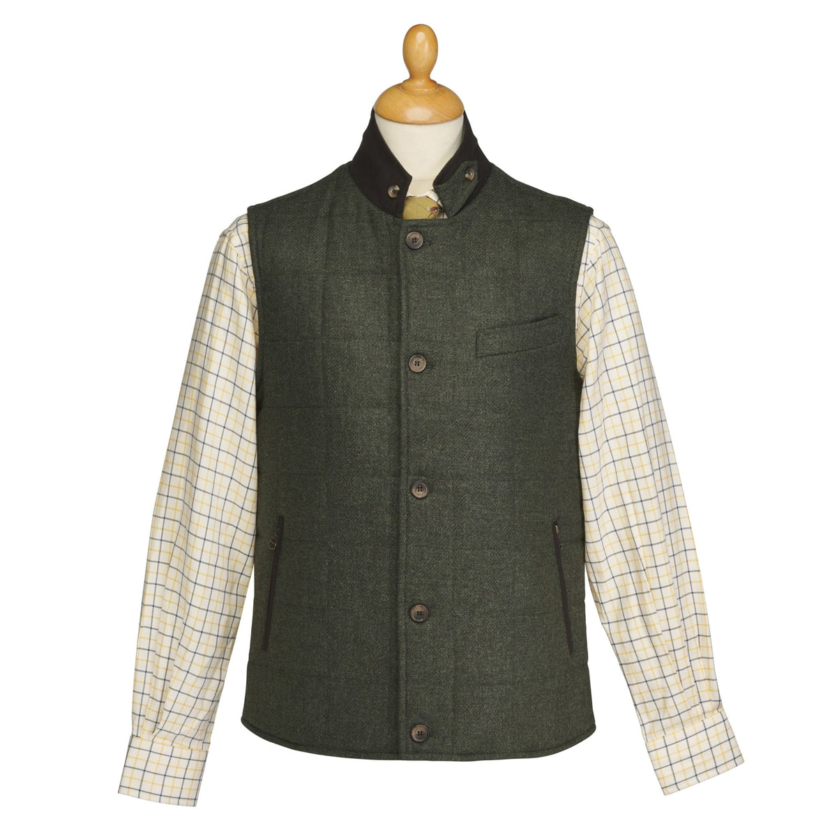Green Ebury Shetland Gilet