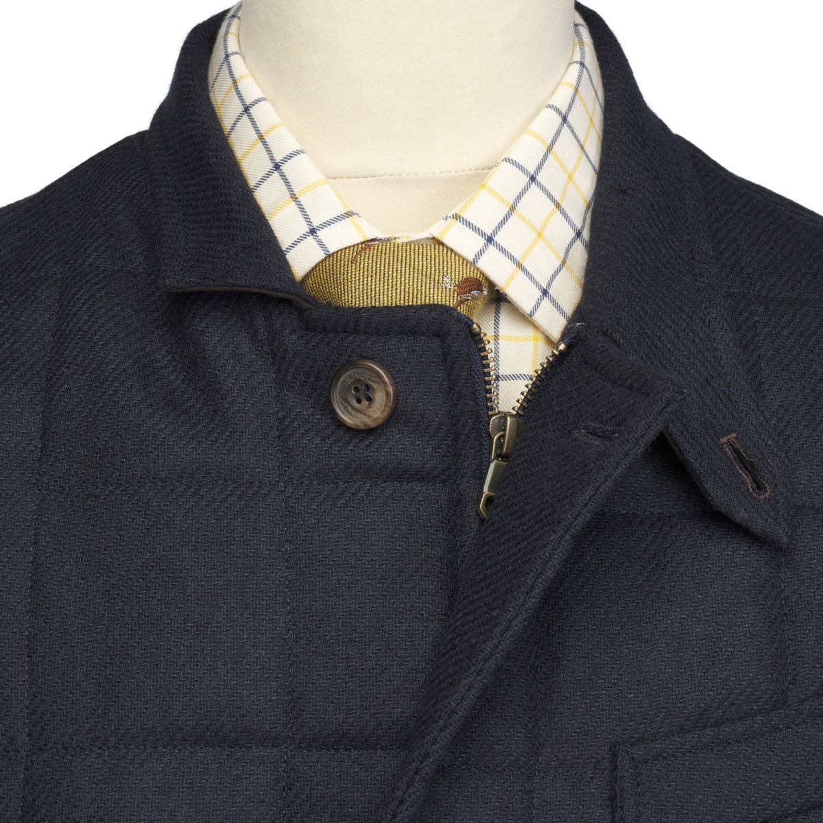 Navy Ebury Shetland Gilet