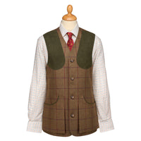 Dartmoor Tweed Check Shooting Waistcoat