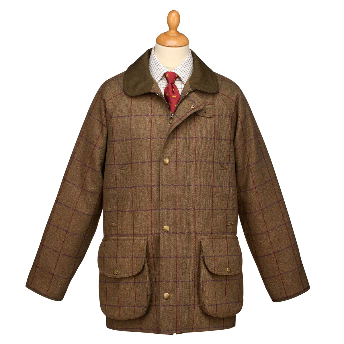 Dartmoor Tweed Check Field Coat