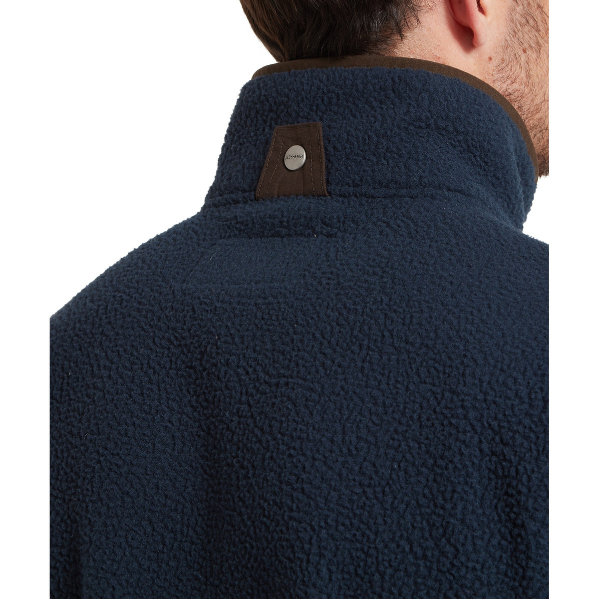 True Navy Schöffel Oakham Retro Fleece Gilet