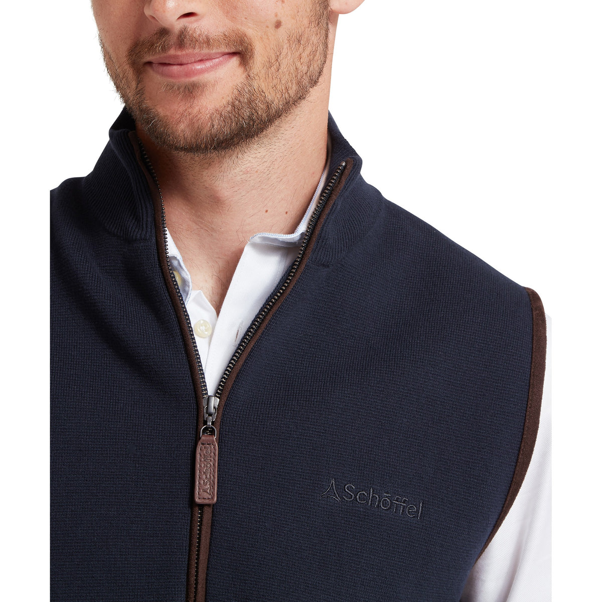Navy Schöffel Marlow Knit Gilet