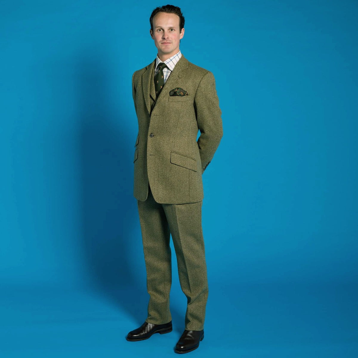 Firley Herringbone Collared Waistcoat