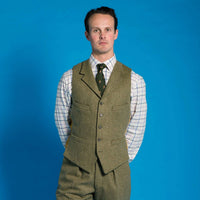 Firley Herringbone Collared Waistcoat