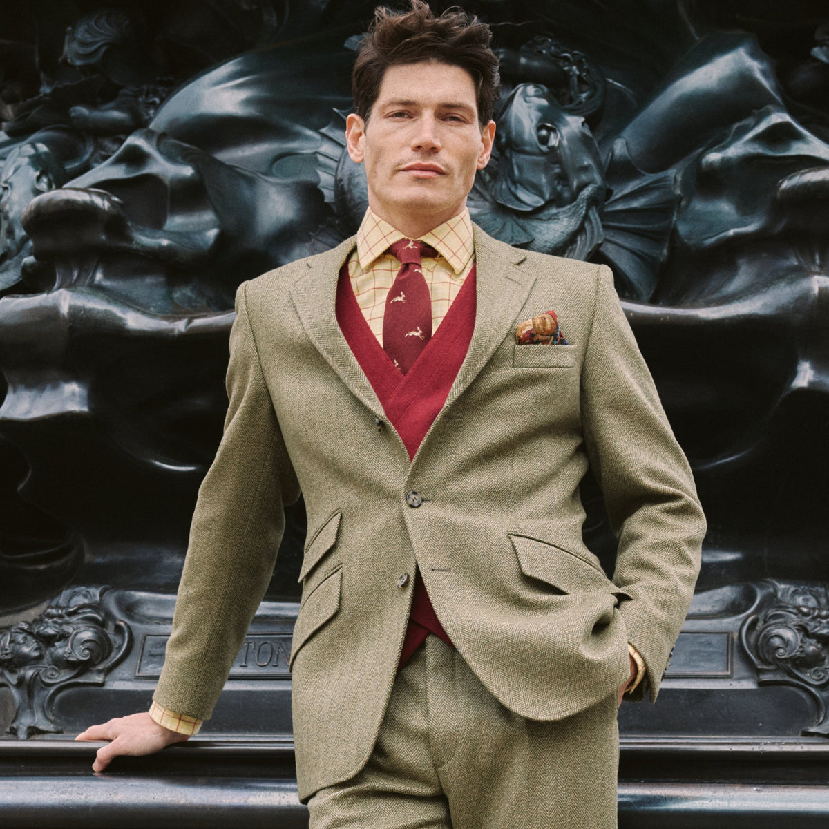Firley Herringbone Tweed Jacket