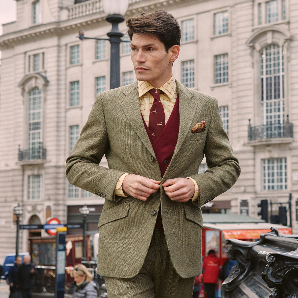 Firley Herringbone Tweed Jacket