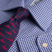 Blue Gingham Flannel Shirt