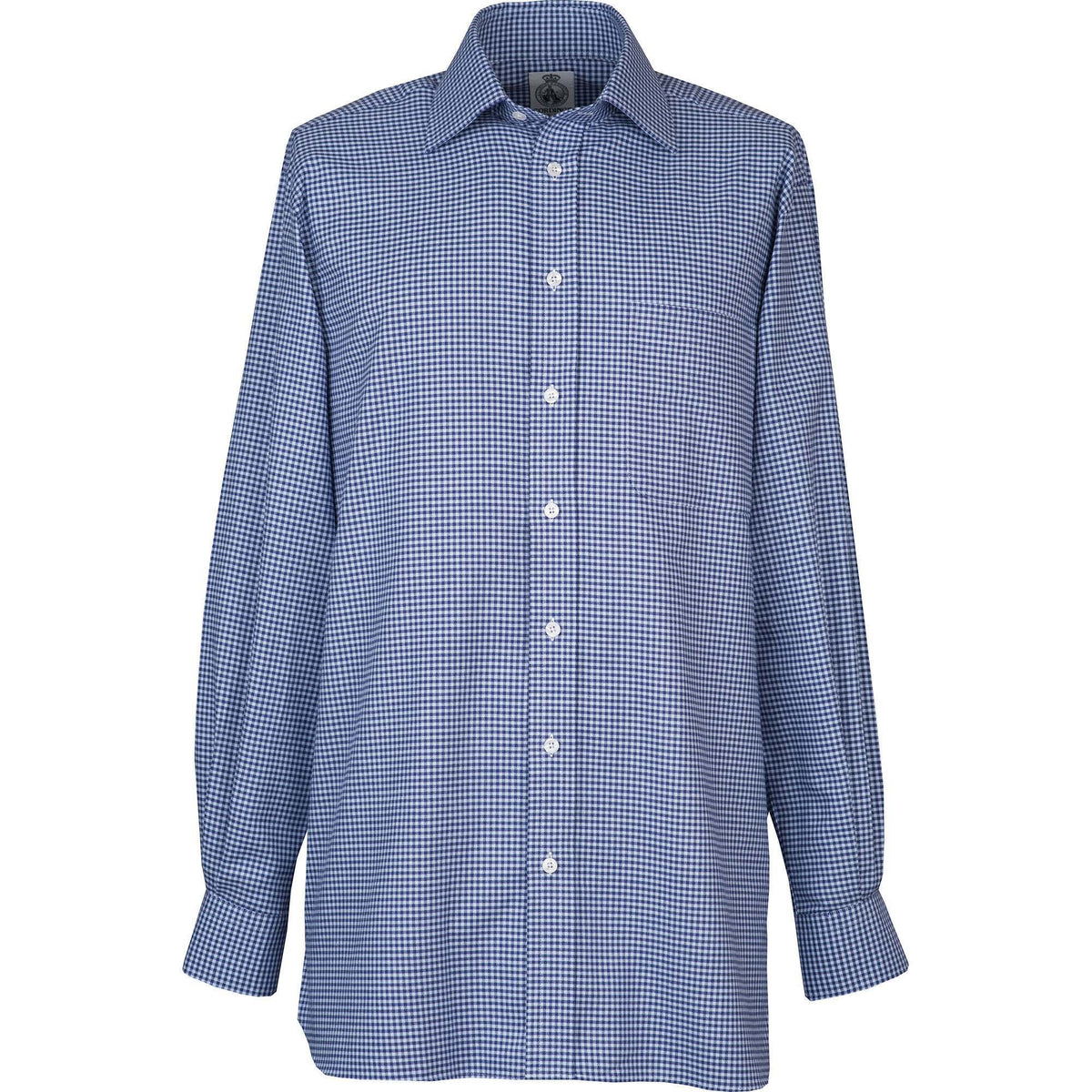 Blue Gingham Flannel Shirt