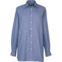 Blue Gingham Flannel Shirt