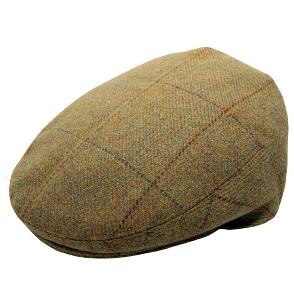 21oz Windowpane Tweed Garforth Cap