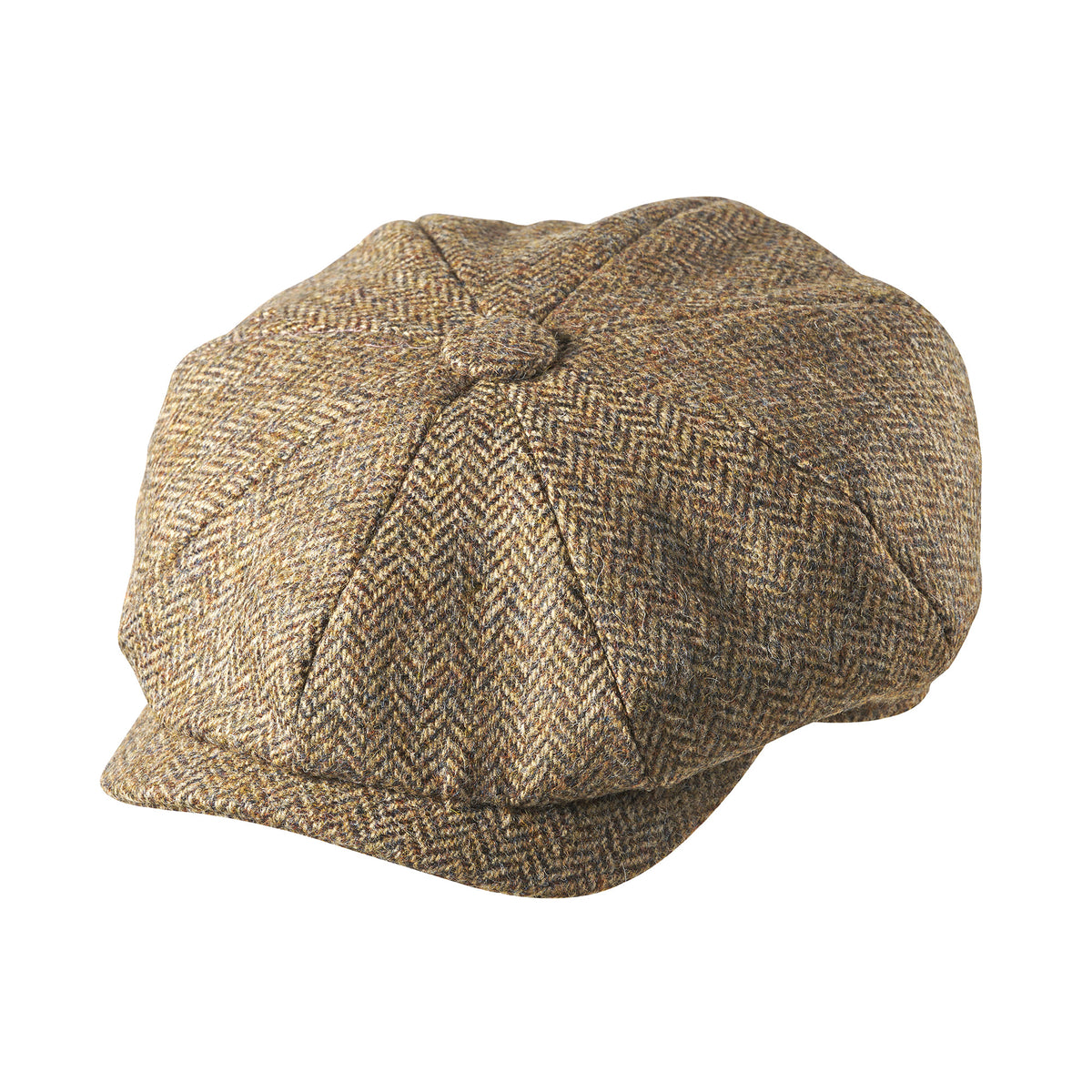 Brown Pickering Shetland Herringbone Cap