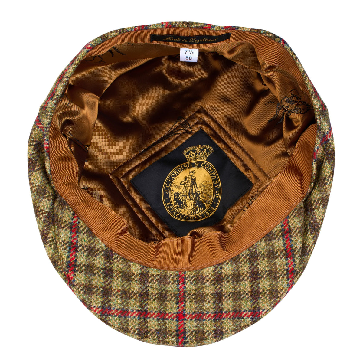 Light Green Islay Check Garforth Cap