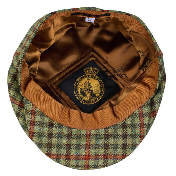 Sage Green Islay Check Garforth Cap