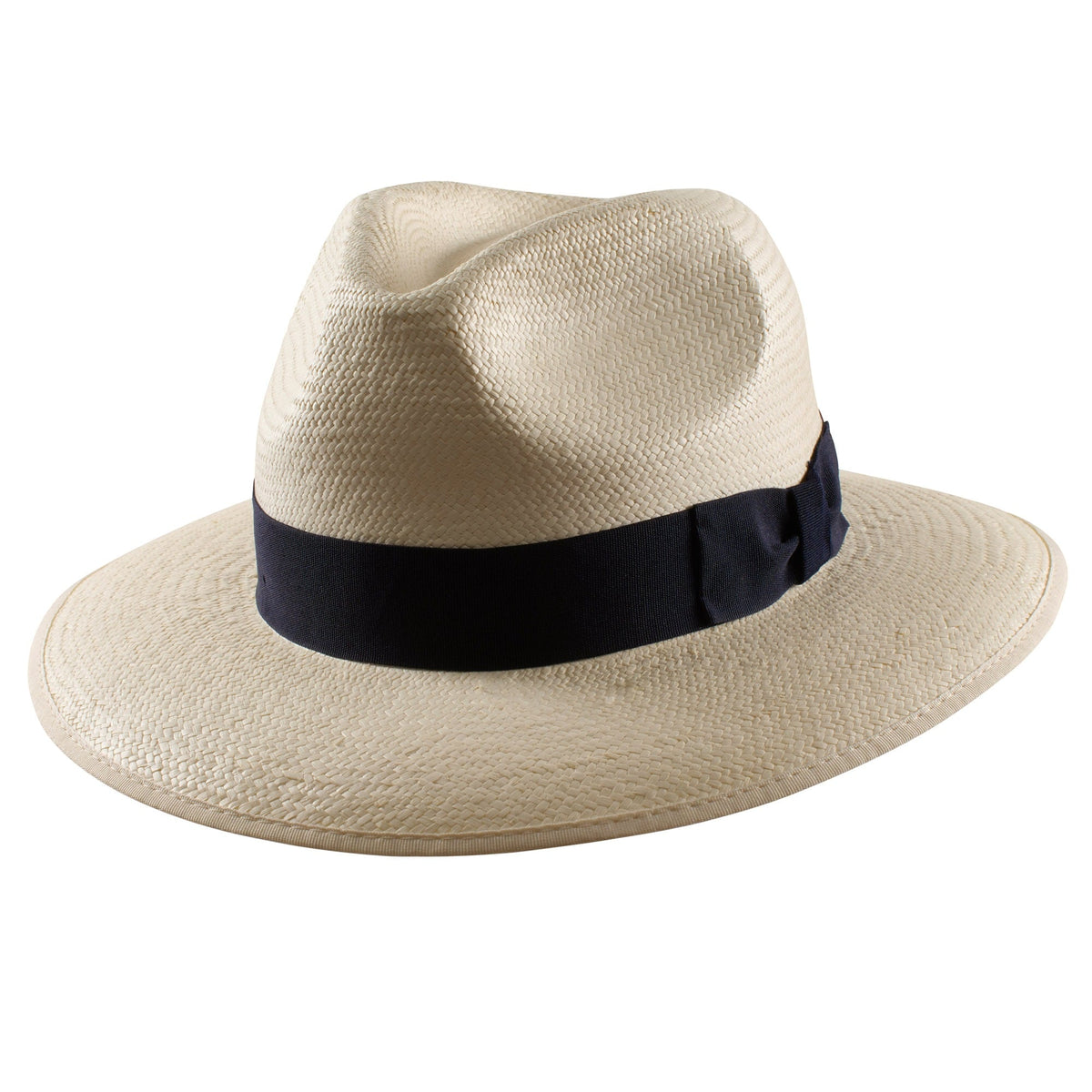 Navy Barnes Panama Hat