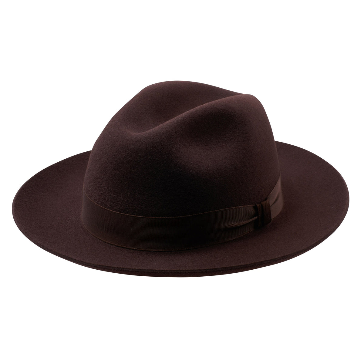Brown Wool Felt Trilby