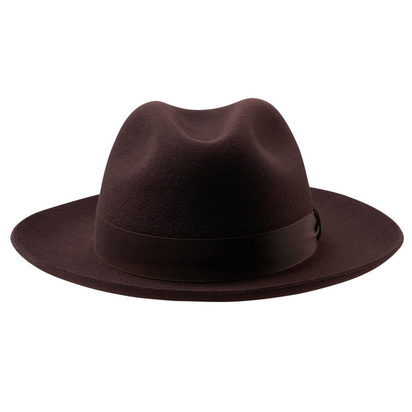 Brown Wool Felt Trilby