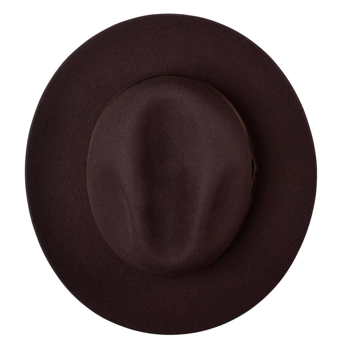 Brown Wool Felt Trilby
