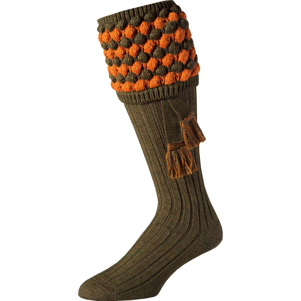 Cinnamon Angus Bobble Top Shooting Stocking