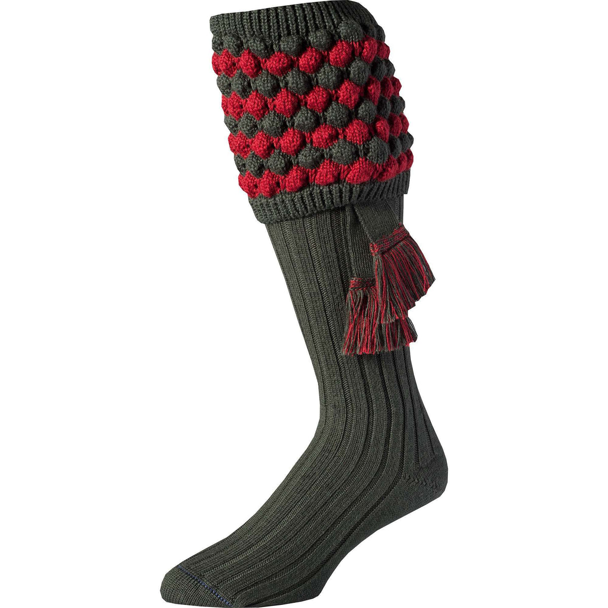 Loden Angus Bobble Top Shooting Stocking