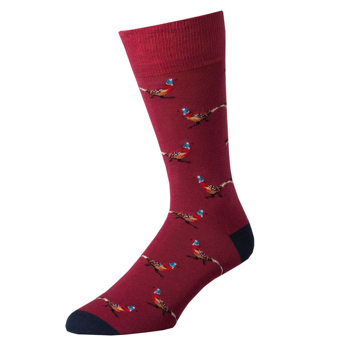 Wine Wild Pheasant Fine Sock