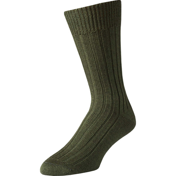 Green Merino Mid Calf Country Sock