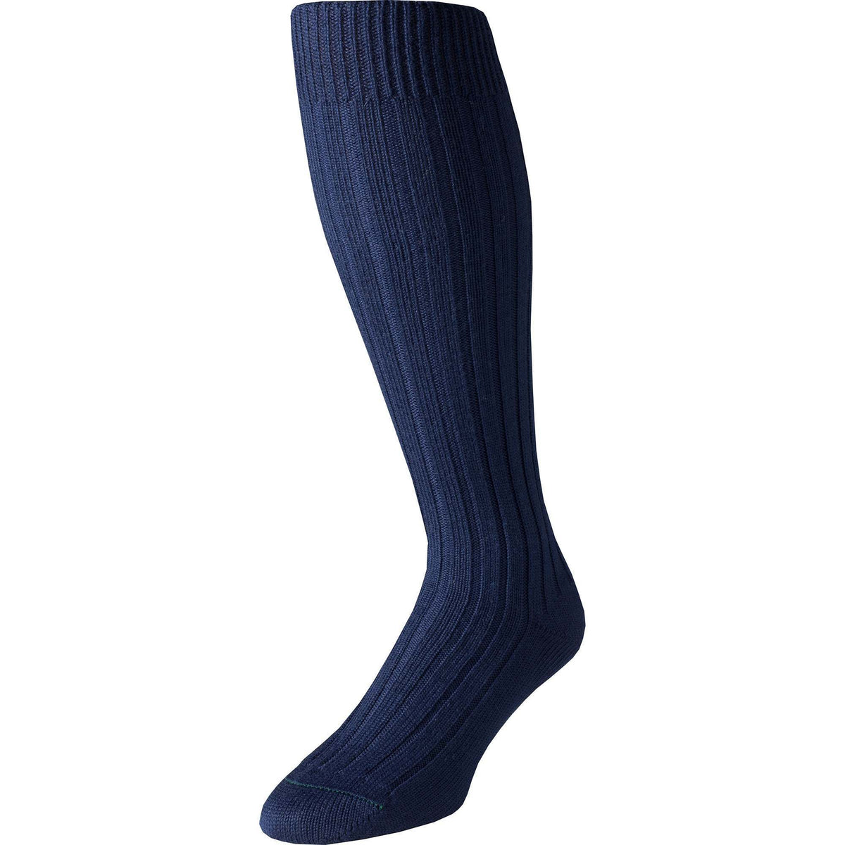 Navy Merino Long Country Sock