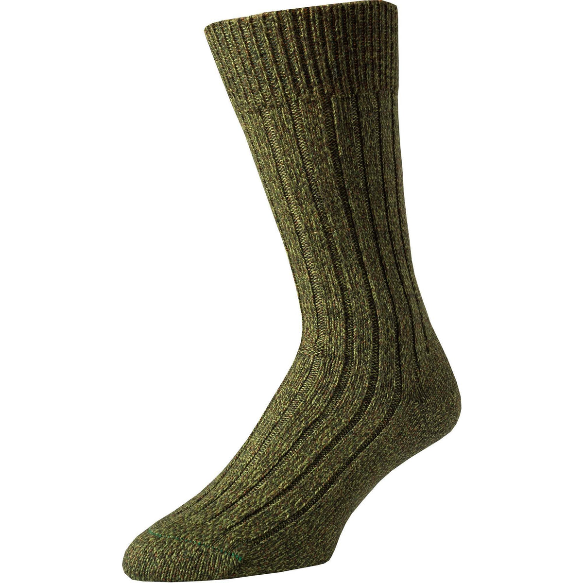 Green Marl Country Sock