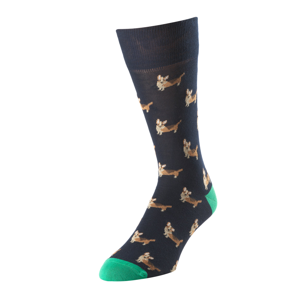 Navy Royal Corgi Sock