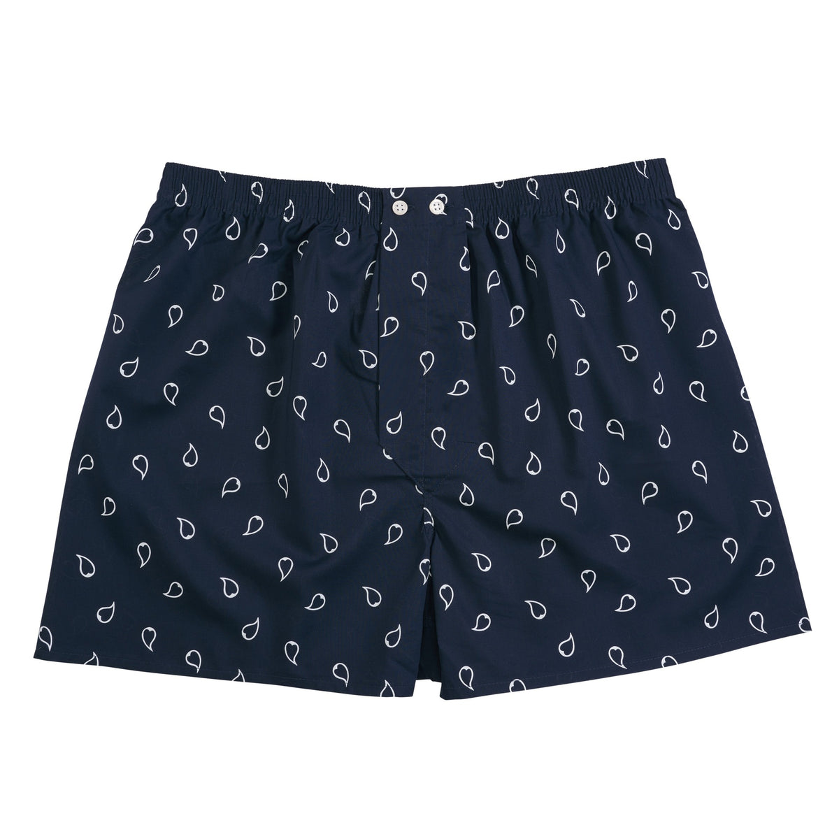 Navy & White Stripe Bath Boxer Shorts