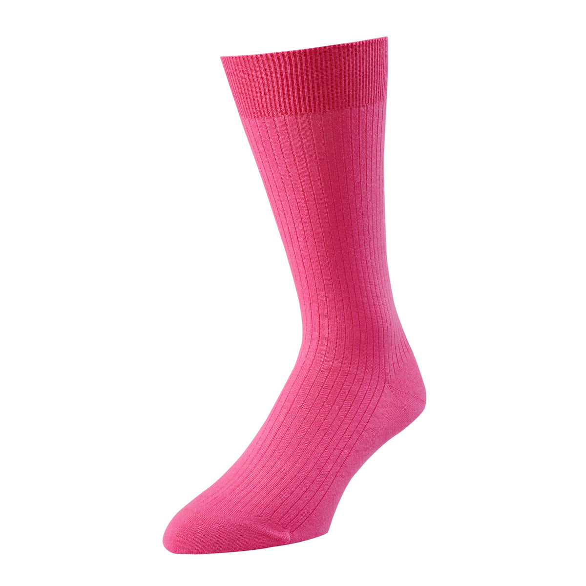Pink Merino Rib Sock