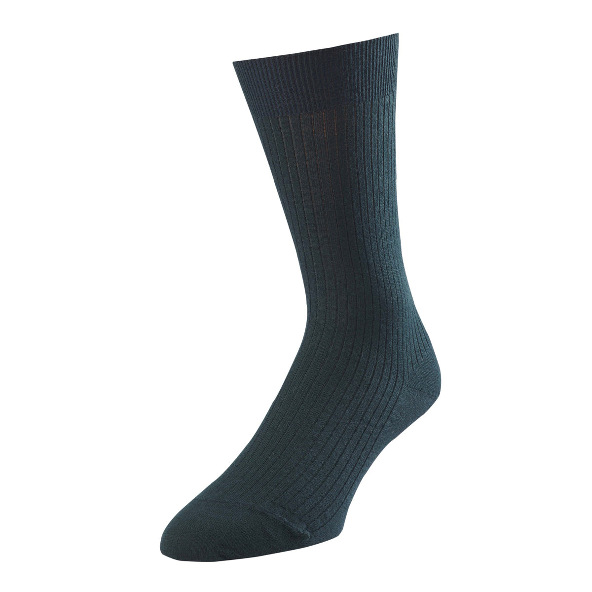 Bottle Green Merino Rib Sock