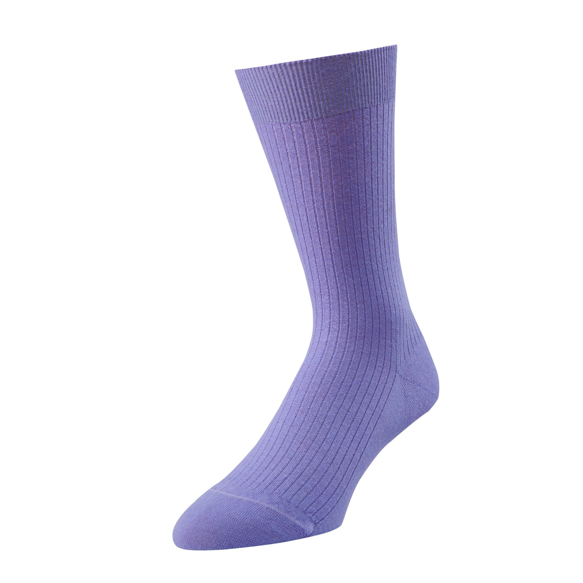 Lilac Merino Rib Sock