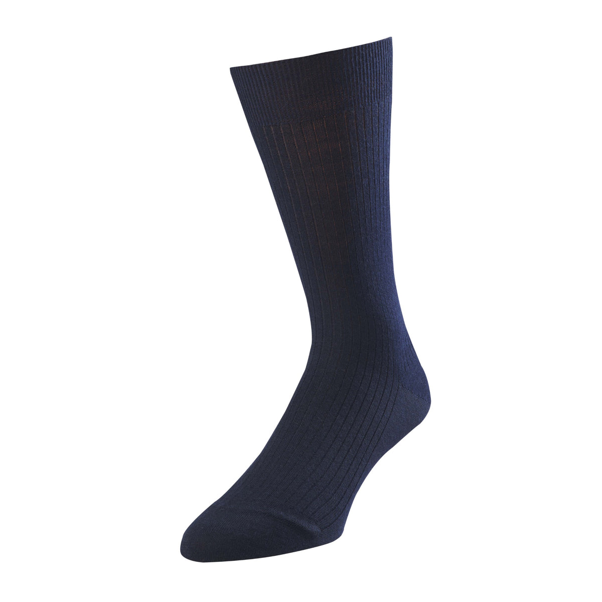 Navy Merino Rib Sock