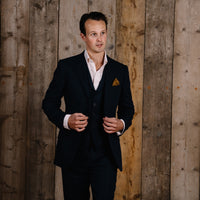 Navy Linen Jacket