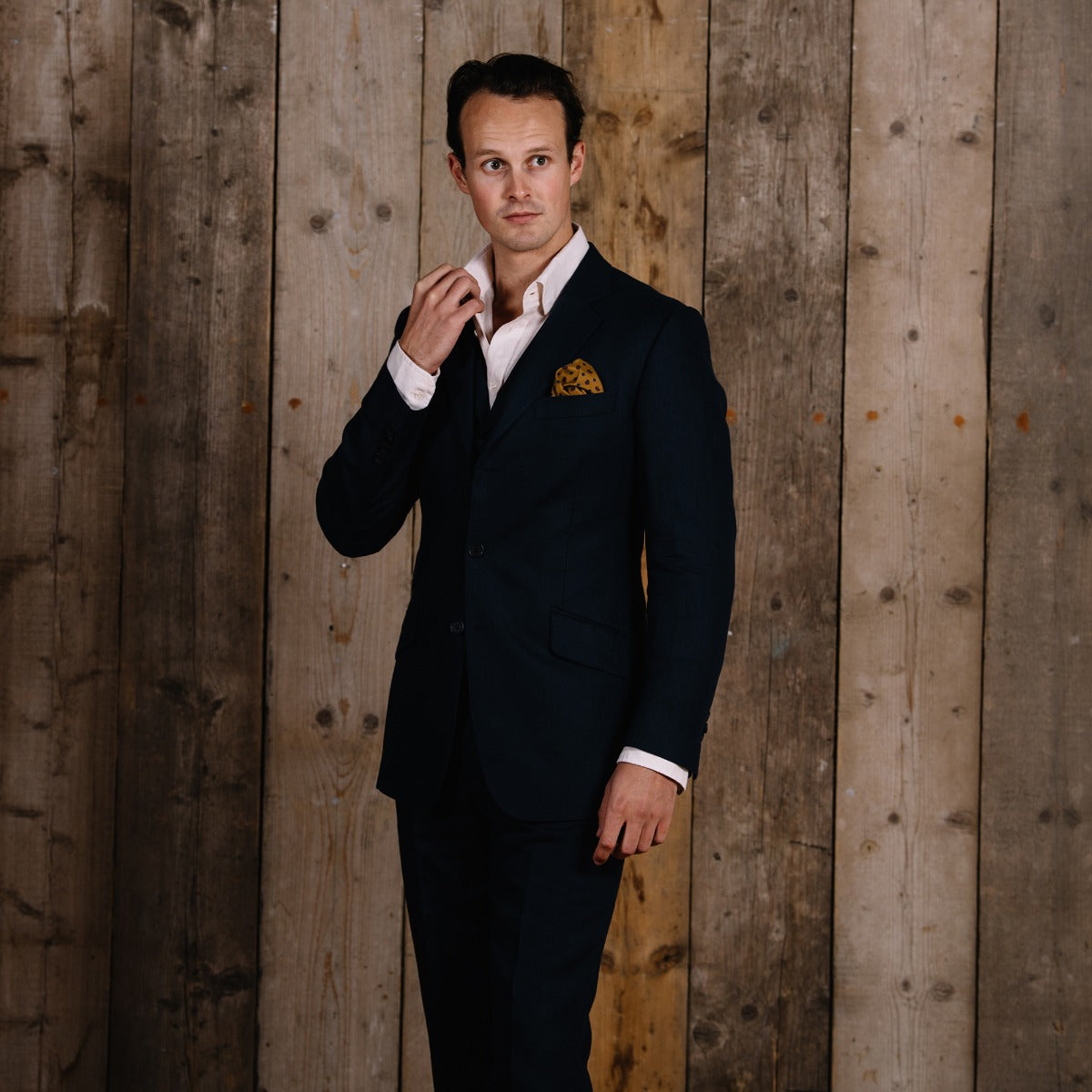 Navy Linen Jacket