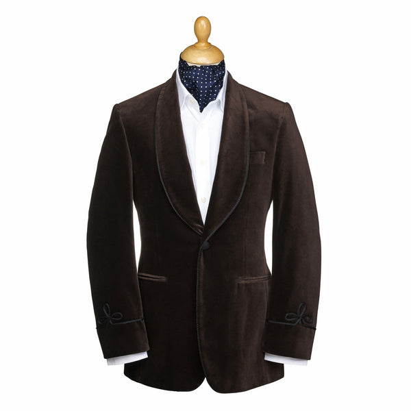 Chocolate Velvet Smoking Jacket