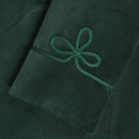 Green Velvet Smoking Jacket