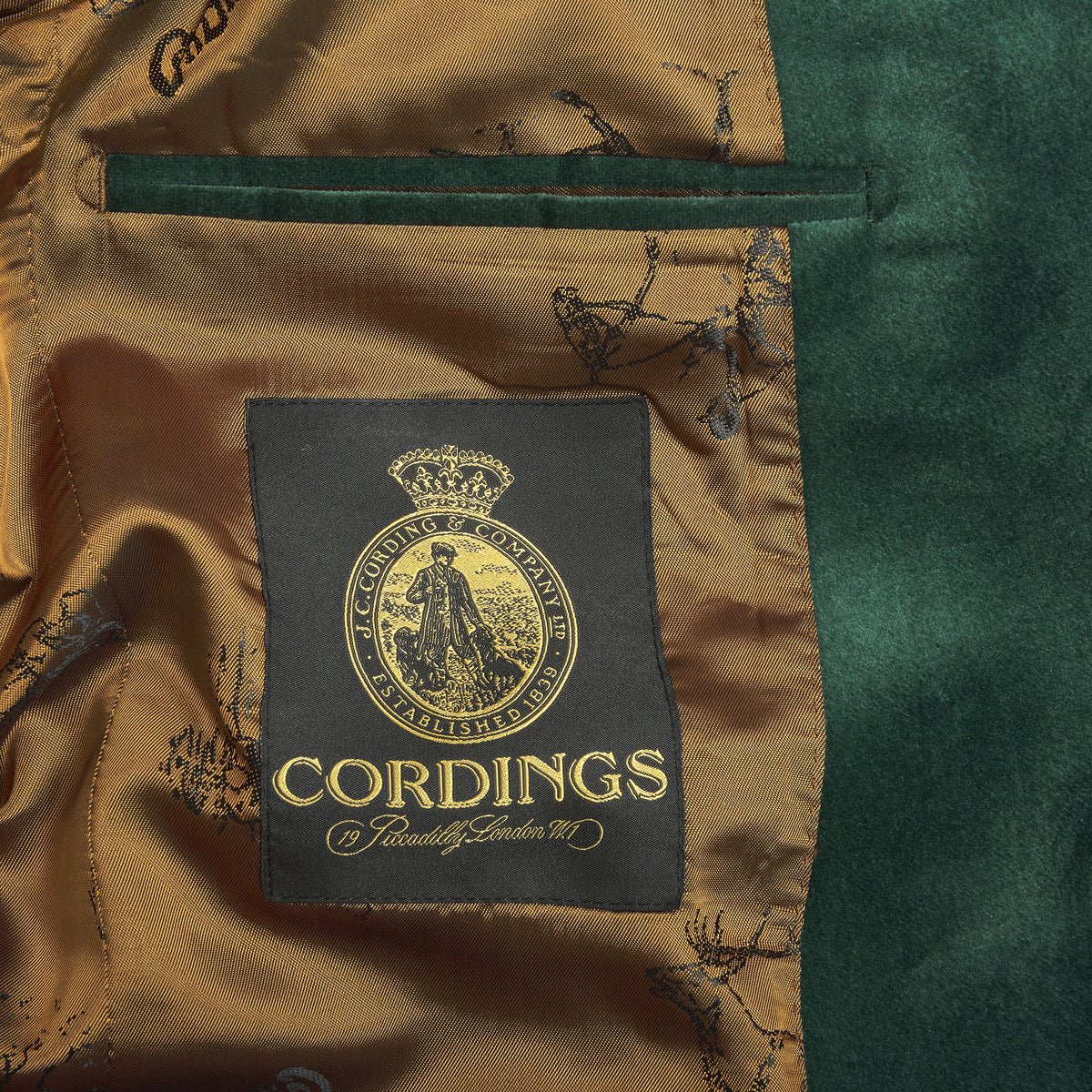 Green Velvet Smoking Jacket